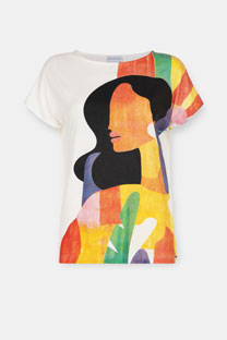 Majica sa ilustracijom ženskog lika Tiffany Production